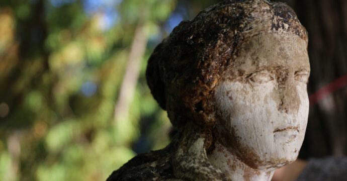 Restauration de la nymphe au jardin de l'Arquebuse